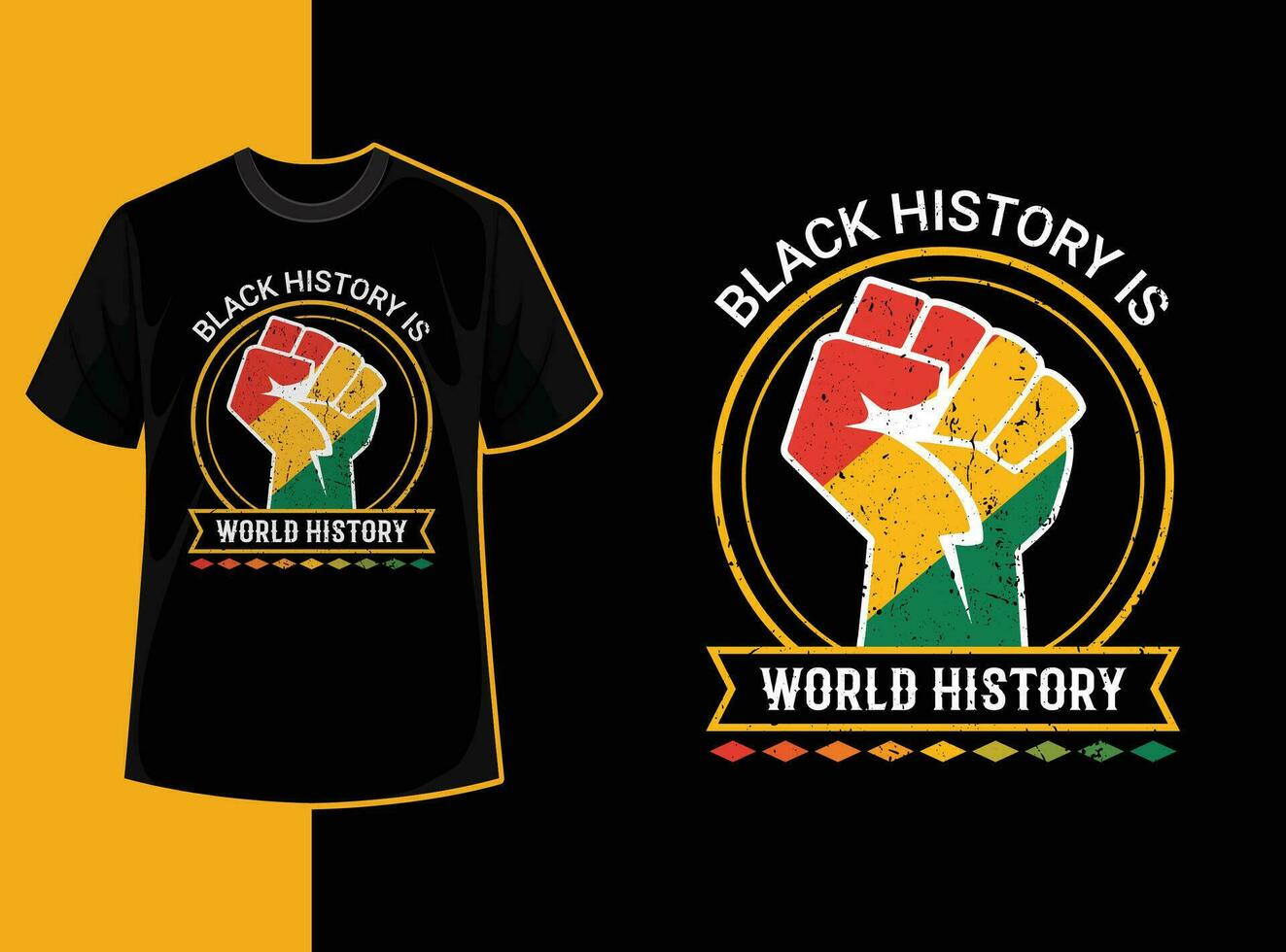 tipografia vintage Preto história mês t camisa Projeto com Preto história citar e vetor forma