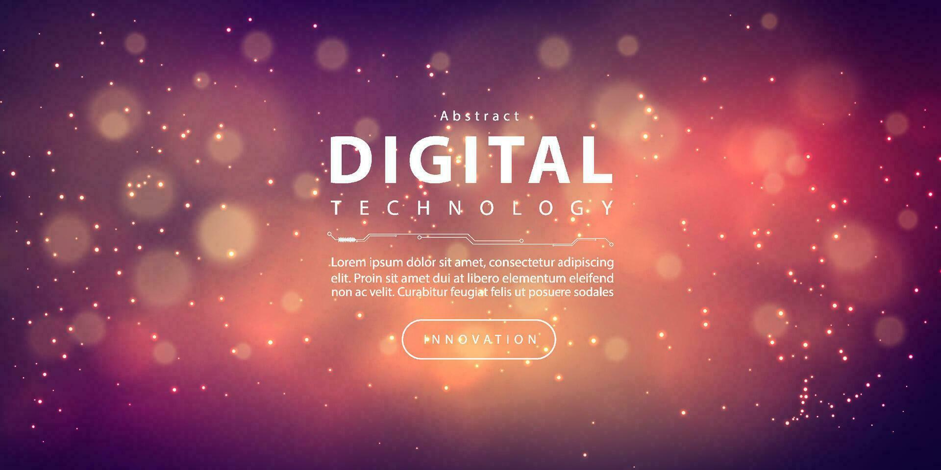 abstrato digital tecnologia futurista o circuito dourado luz fundo, cyber Ciência tecnologia, inovação comunicação futuro, ai grande dados, Internet rede conexão, nuvem oi-tech ilustração vetor