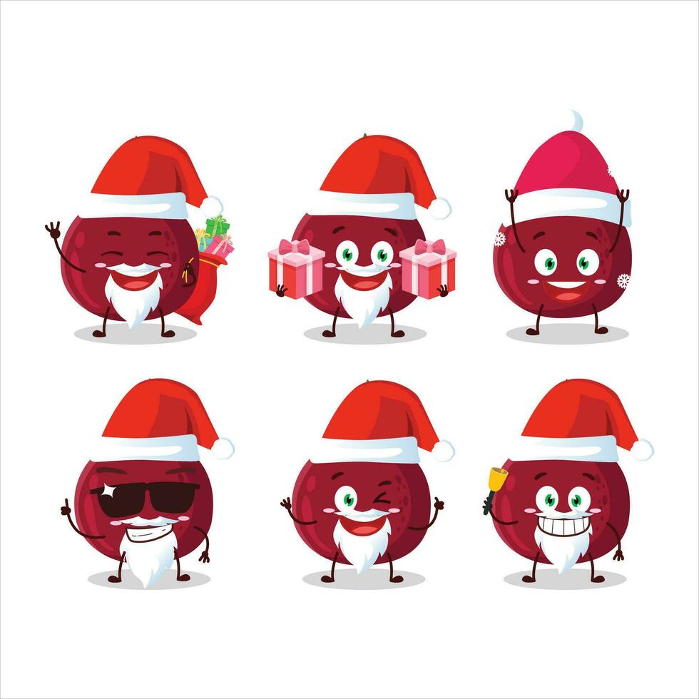 santa claus emoticons com Novo cebola desenho animado personagem vetor