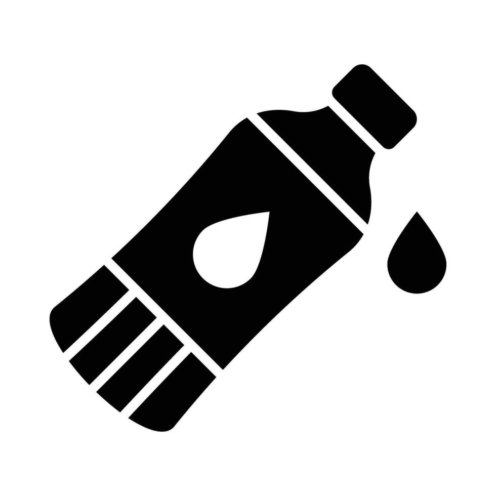 água garrafa vetor glifo ícone para pessoal e comercial usar.