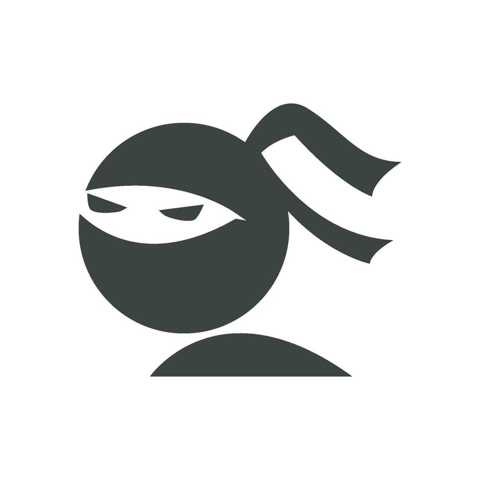 ilustração vetorial de ícone ninja vetor