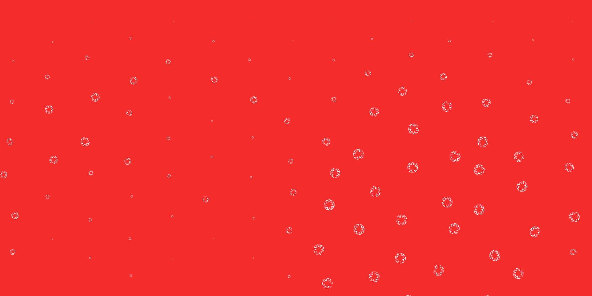 pano de fundo vector vermelho claro com pontos.