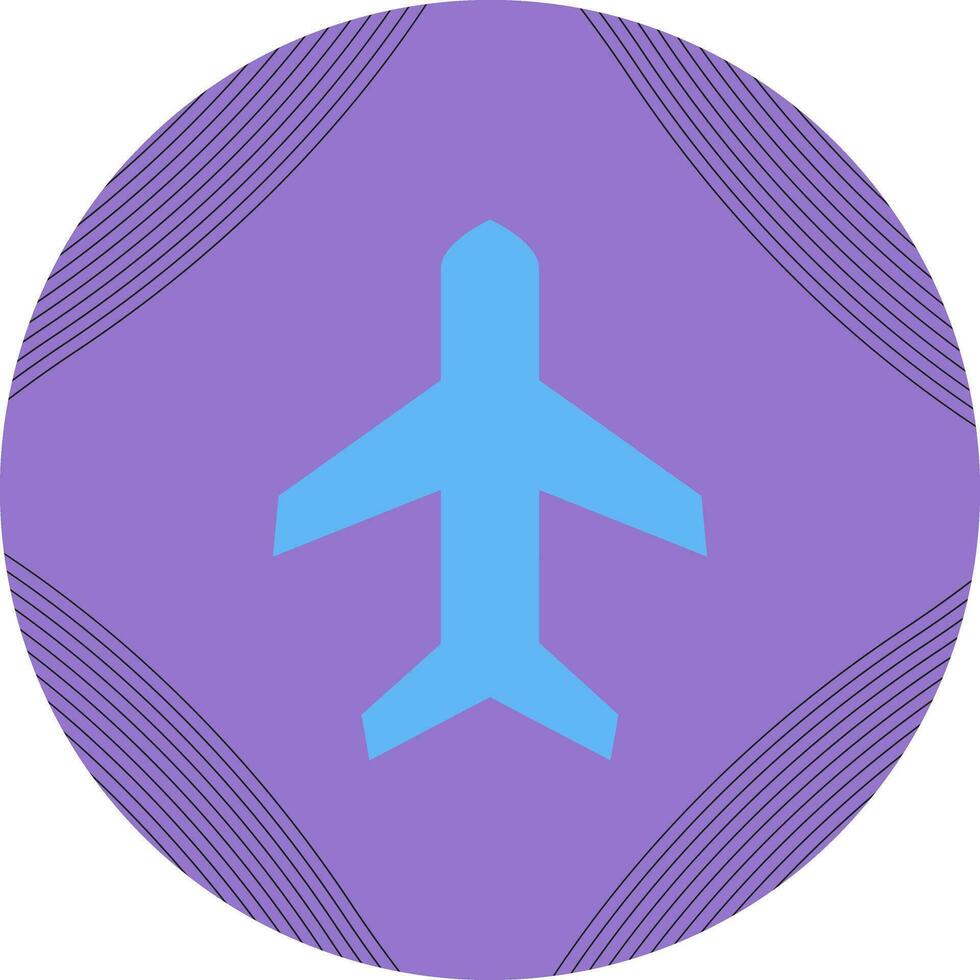 ícone de vetor de modo avião