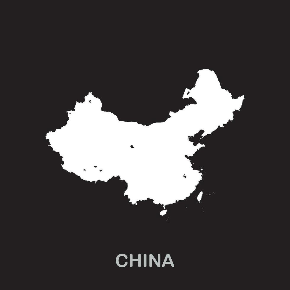 China mapa ícone vetor