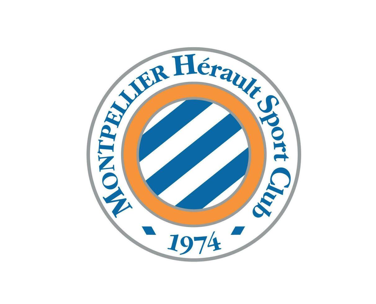 Montpellier clube logotipo símbolo ligue 1 futebol francês abstrato Projeto vetor ilustração