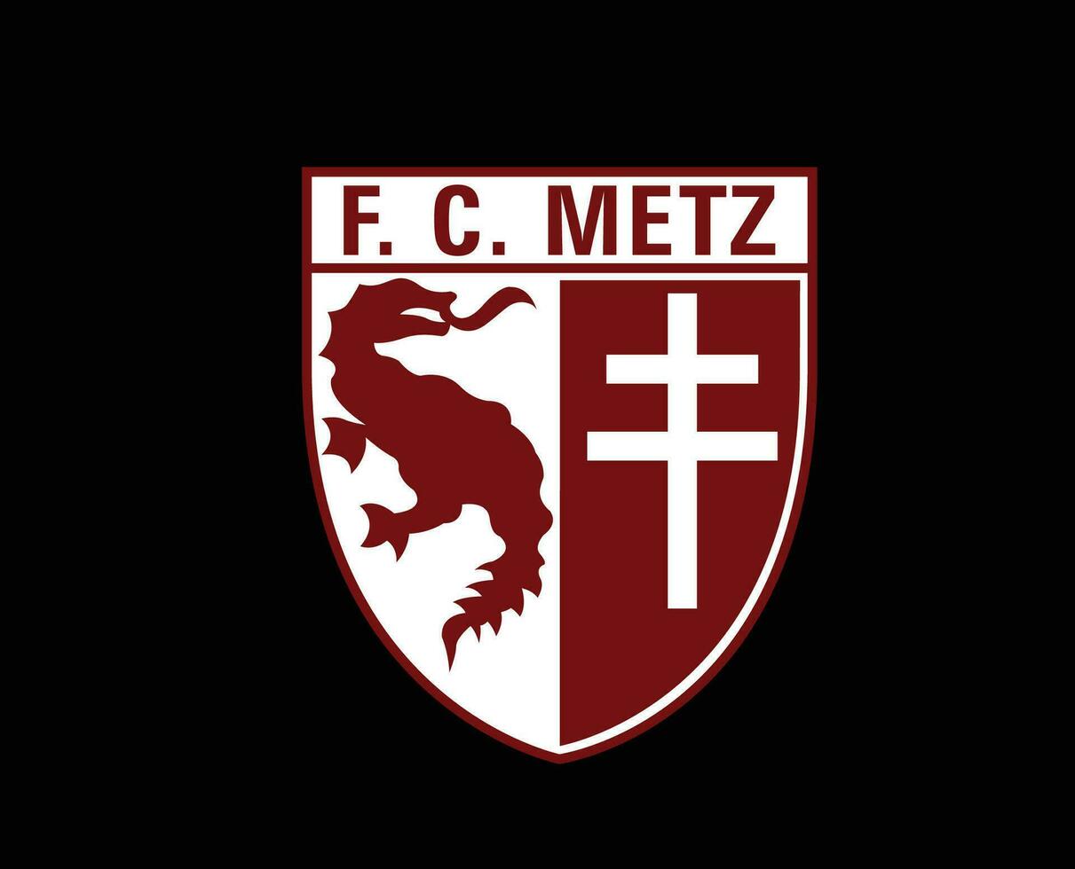 fc metz clube logotipo símbolo ligue 1 futebol francês abstrato Projeto vetor ilustração com Preto fundo