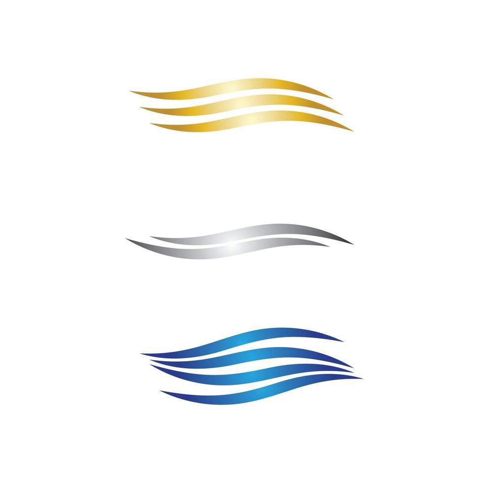 conjunto de ícones de design de vetor de modelo de logotipo de gota d'água