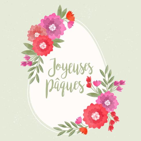 Vector Joyeuses Pâques Ilustração