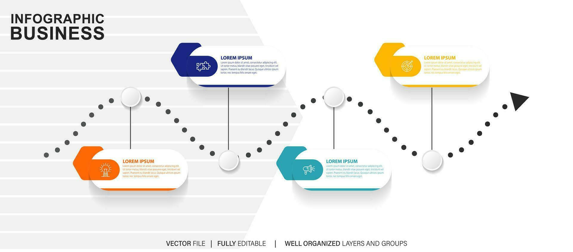 conjunto do infográfico elementos dados visualização vetor Projeto modelo. pode estar usava para passos, opções, o negócio processo, fluxo de trabalho, diagrama, fluxograma conceito, Linha do tempo, marketing ícones, informação gráficos.