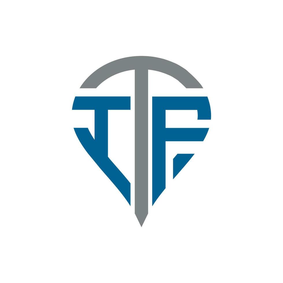 itf carta logotipo. itf criativo monograma iniciais carta logotipo conceito. itf único moderno plano abstrato vetor carta logotipo Projeto.