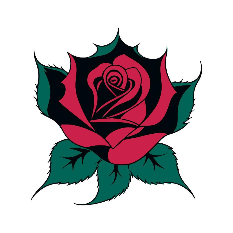 simples vetor rosa logotipo flor