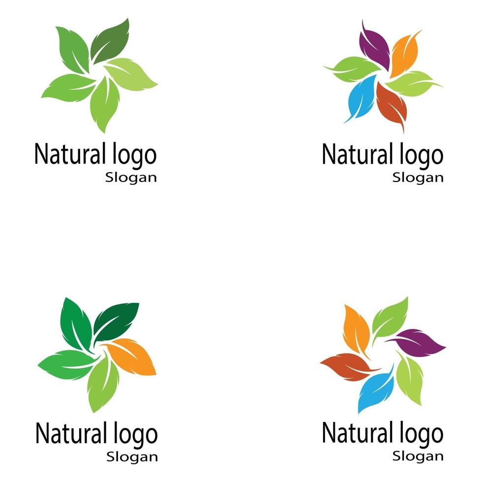 folha ícone ilustração vetorial design modelo de logotipo vetor