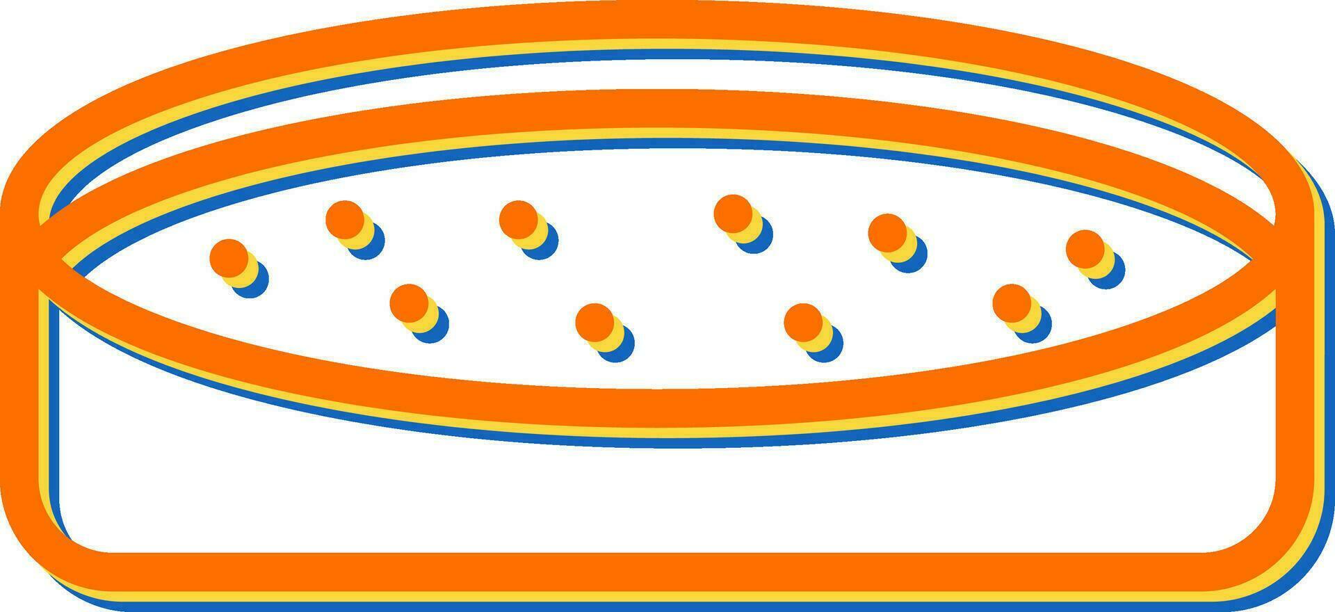 ícone de vetor de placa de Petri