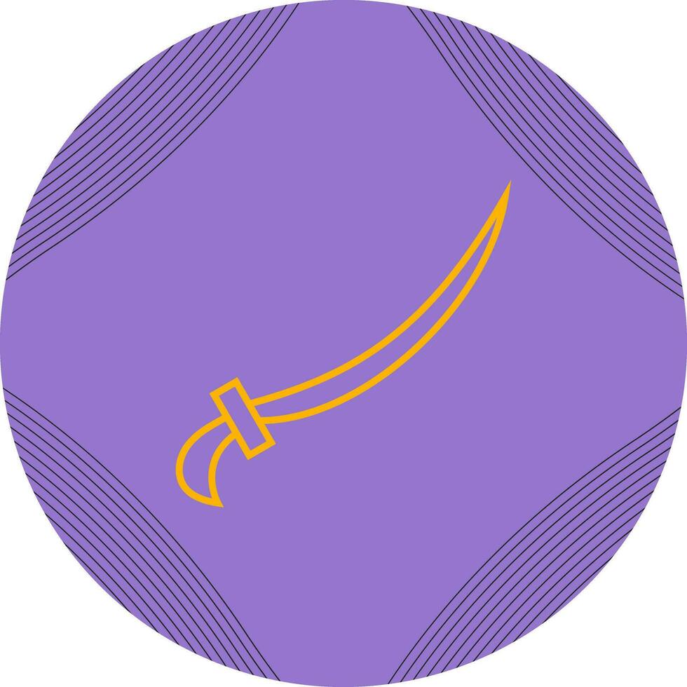 ícone de vetor de espada árabe