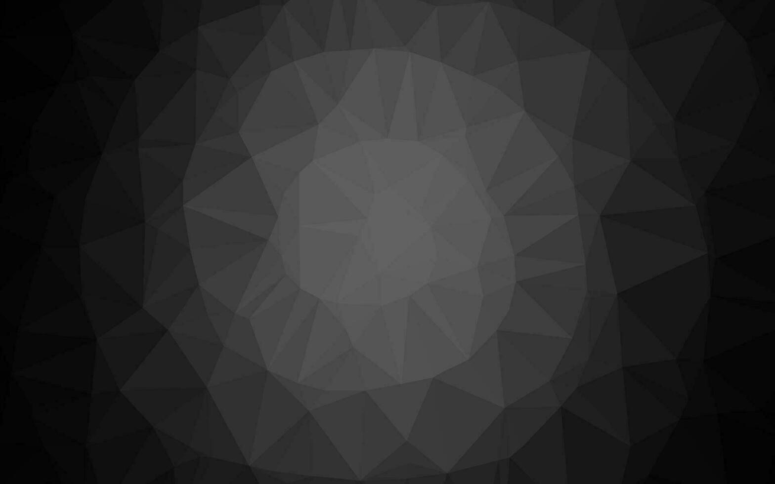 prata escura, layout poligonal abstrato de vetor cinza.