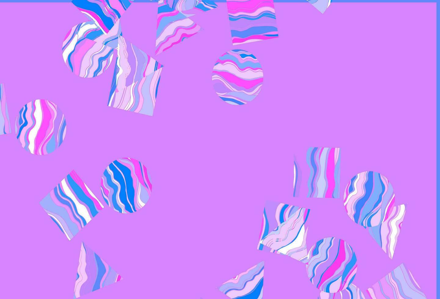textura vector rosa, azul claro em estilo poli com círculos, cubos.