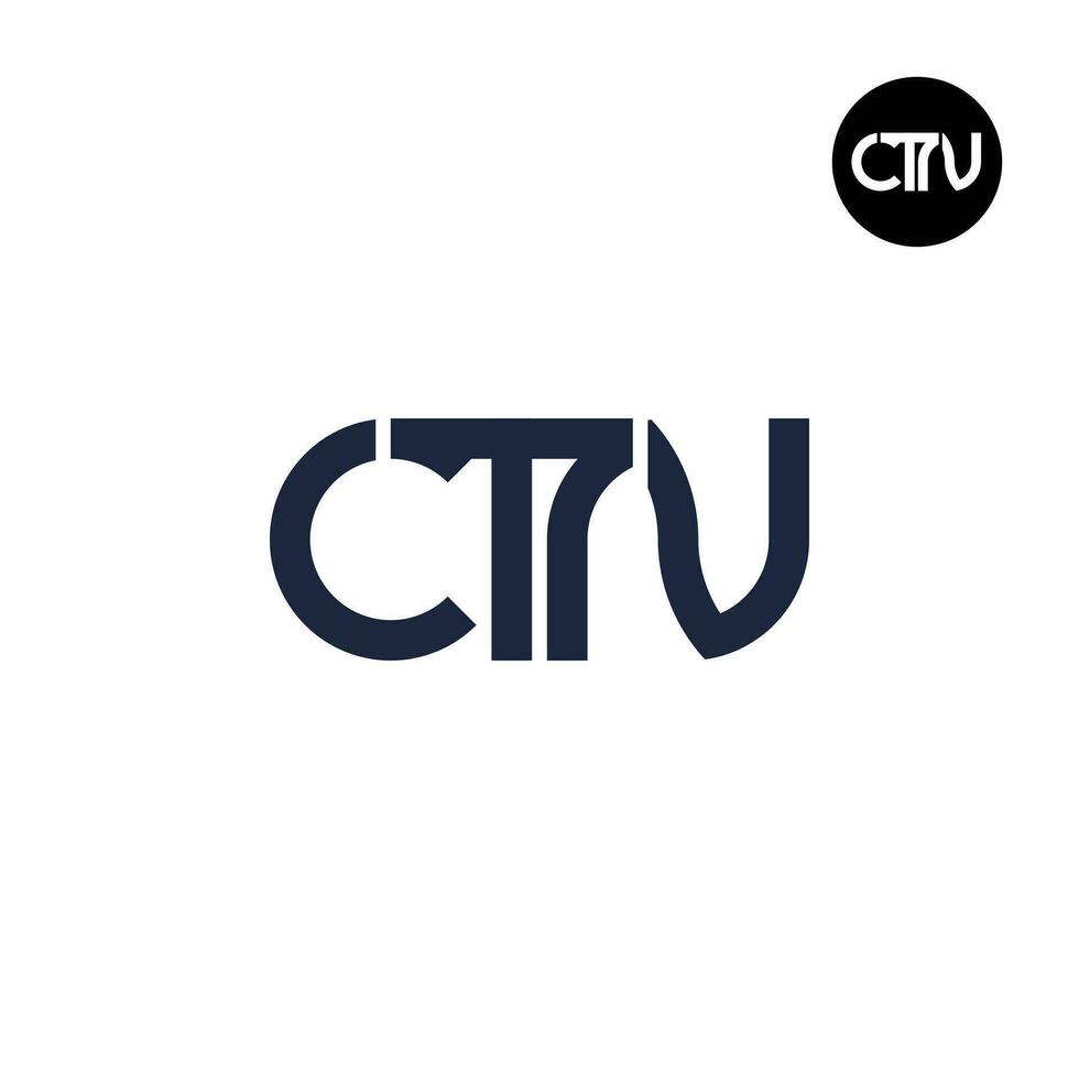 carta ctn monograma logotipo Projeto vetor