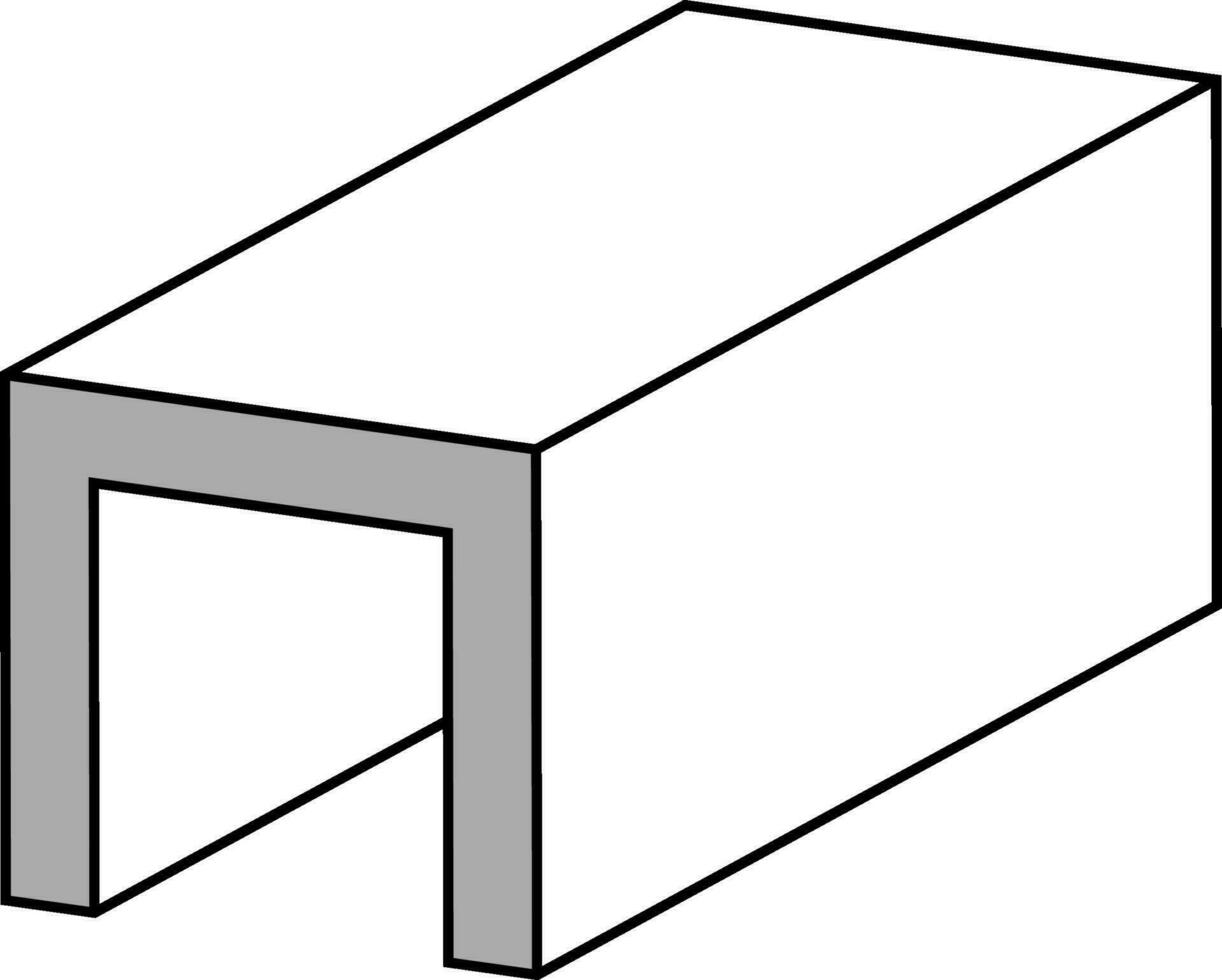 aço ceções ícone, perfis, pratos tubos dimensões, propriedades, técnico especificações vetor