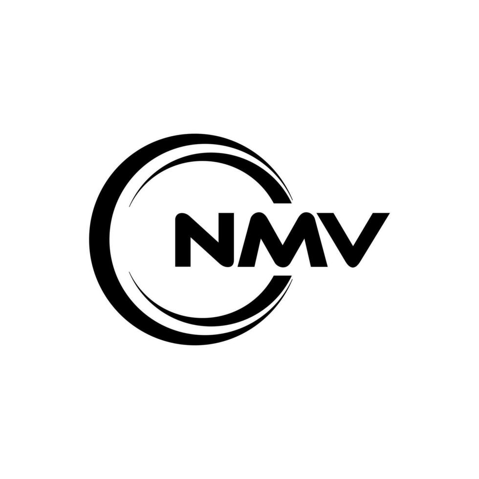 nmv logotipo projeto, inspiração para uma único identidade. moderno elegância e criativo Projeto. marca d'água seu sucesso com a impressionante isto logotipo. vetor