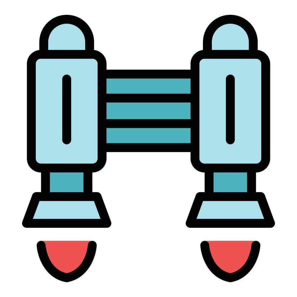 emprego mochila a jato ícone vetor plano