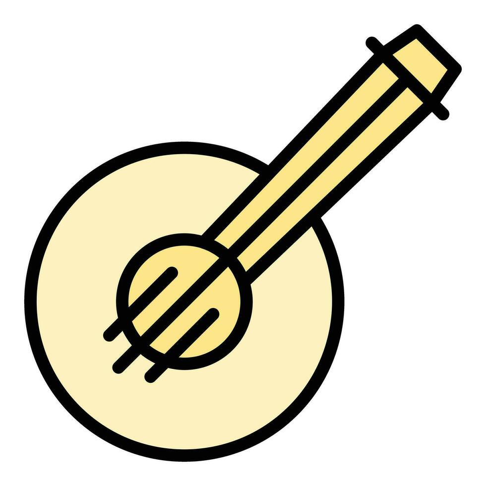 Rocha ukulele ícone vetor plano