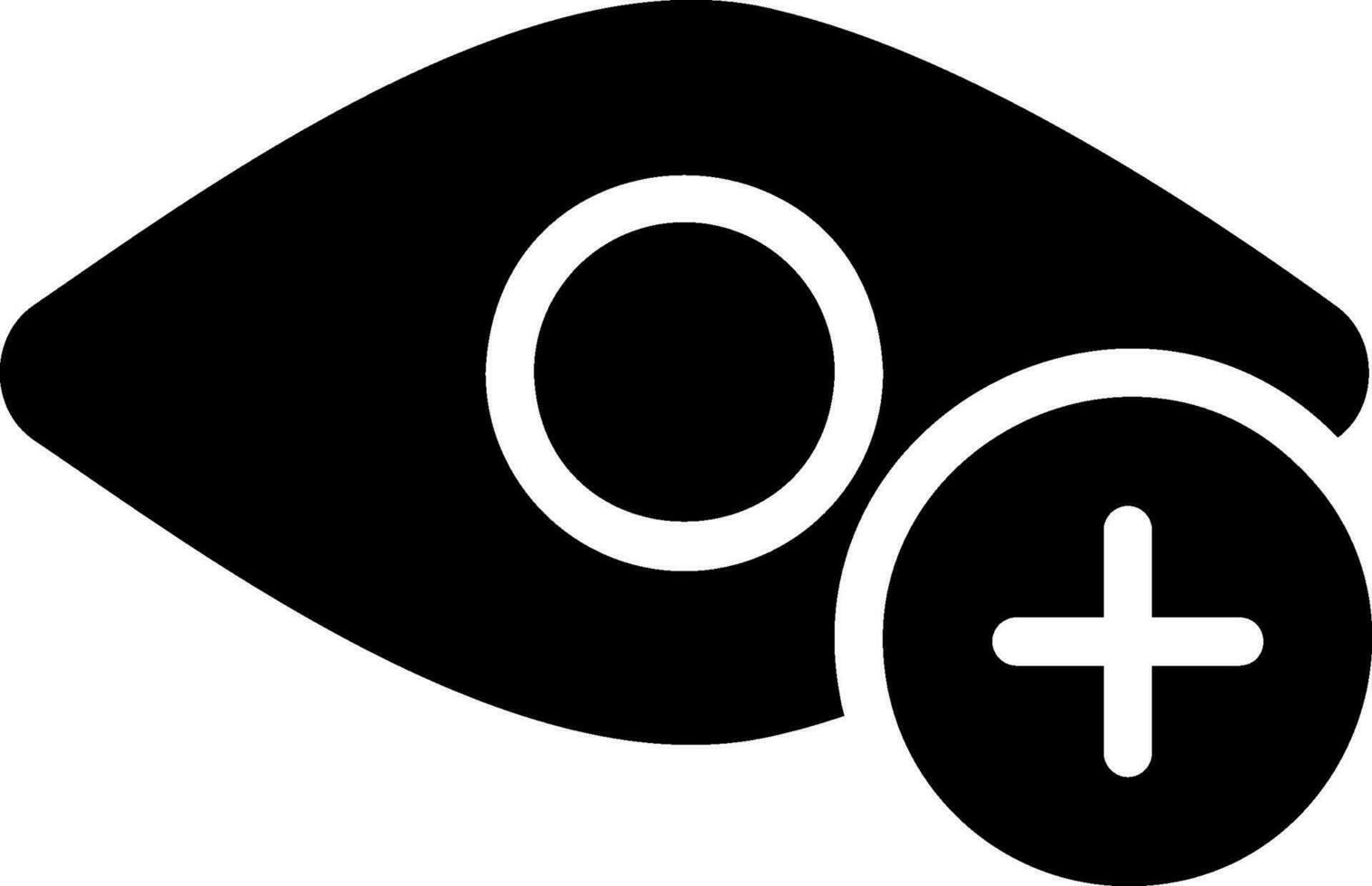 ícone de glifo de olho vetor
