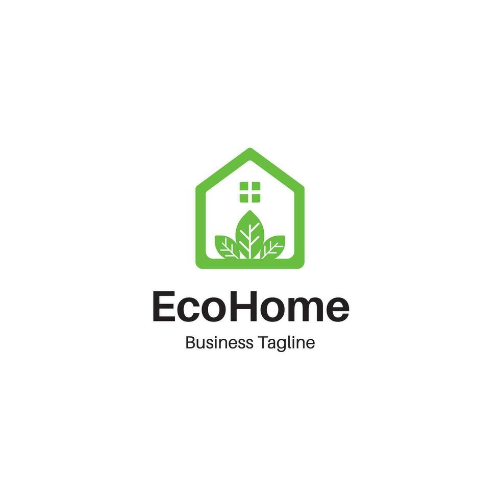 criativo eco casa linha ícone logotipo Projeto modelo vetor e totalmente editável