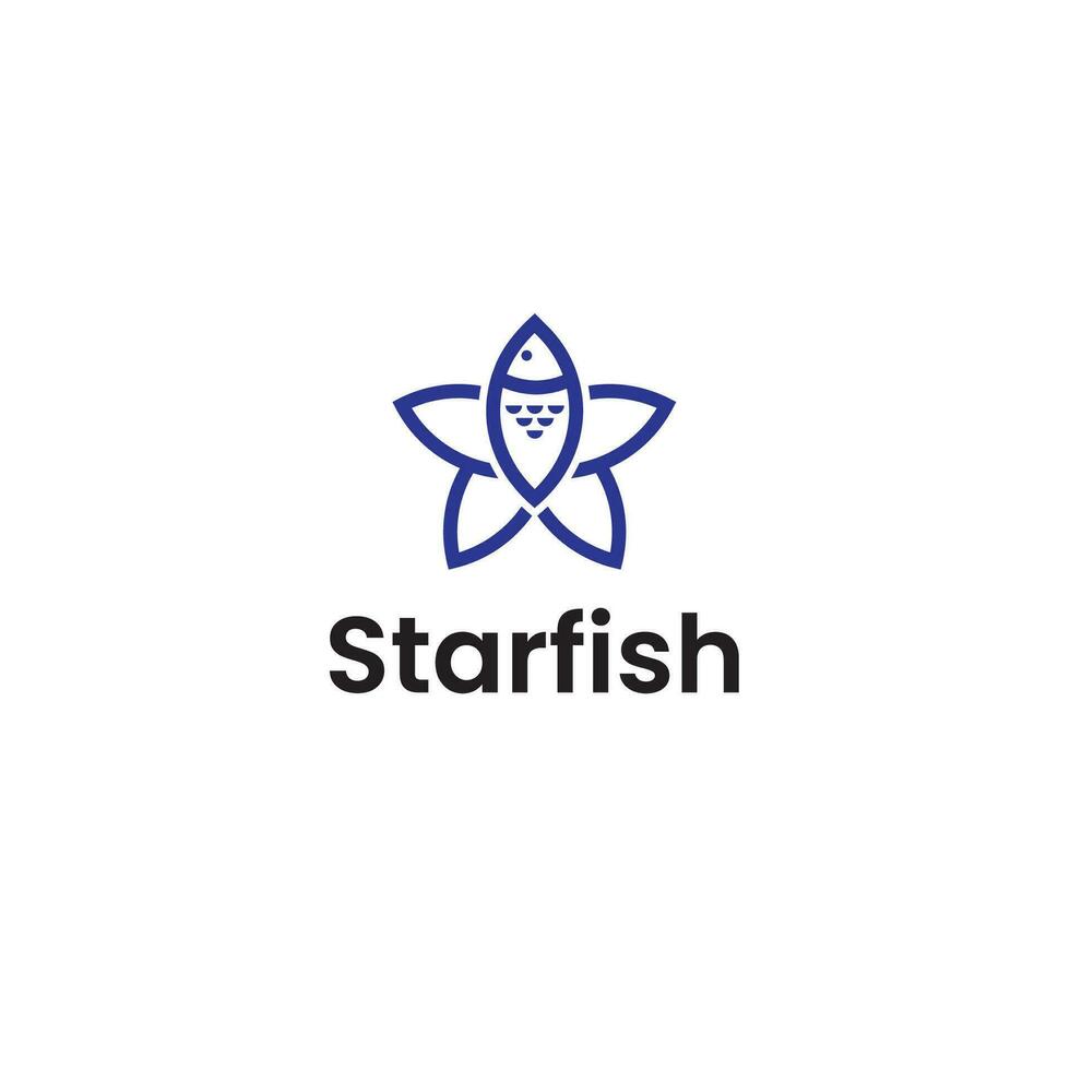 estrelas do mar logotipo ícone, logotipo Projeto modelo vetor, e totalmente editável vetor