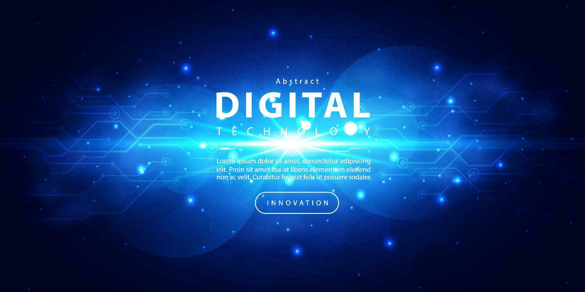 digital tecnologia Internet rede Rapidez conexão azul fundo, cyber nano Informação, abstrato Ciência comunicação, inovação futurista tecnologia dados, ai grande dados, linhas pontos ilustração 3d vetor