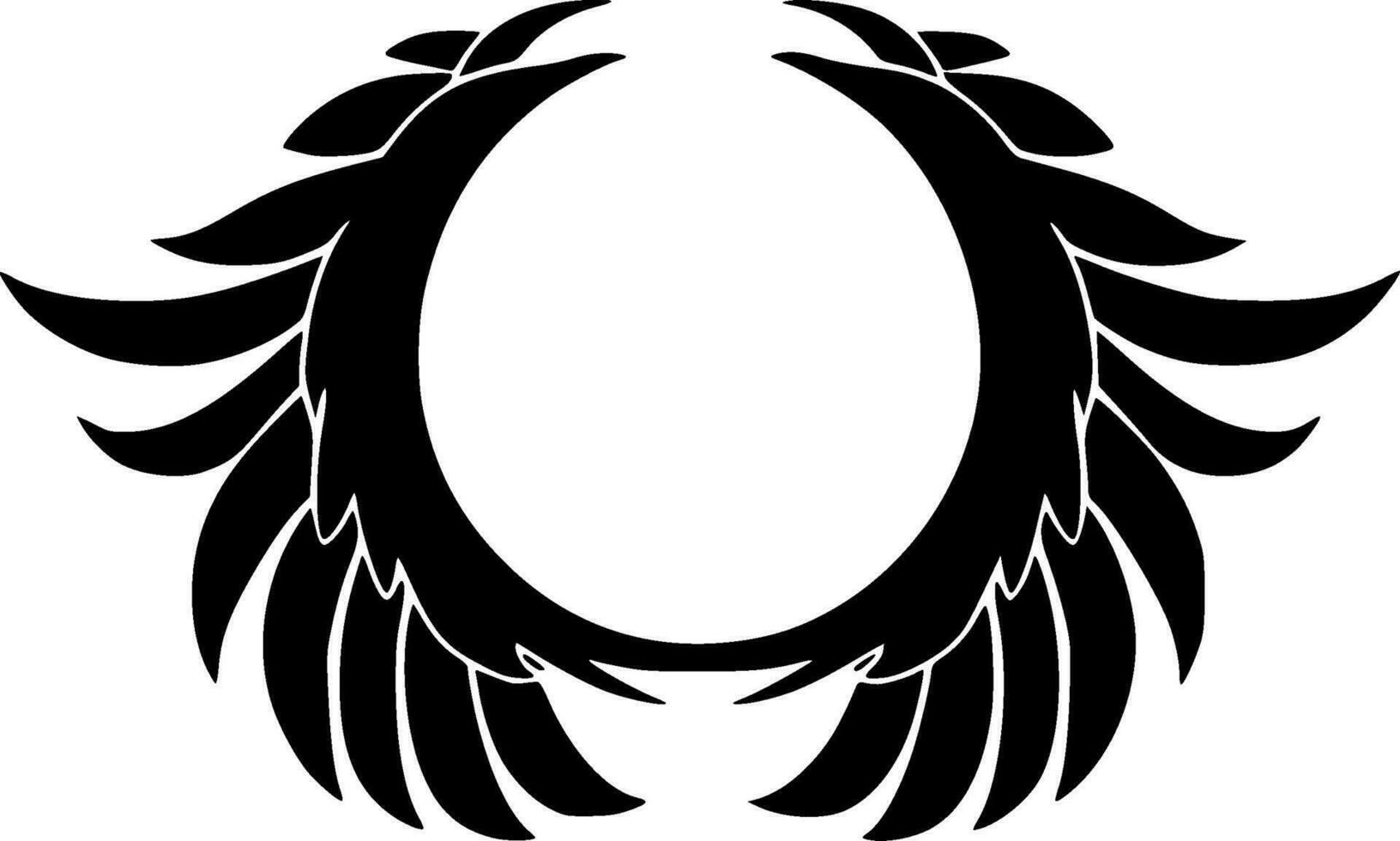 anjo asas - minimalista e plano logotipo - vetor ilustração