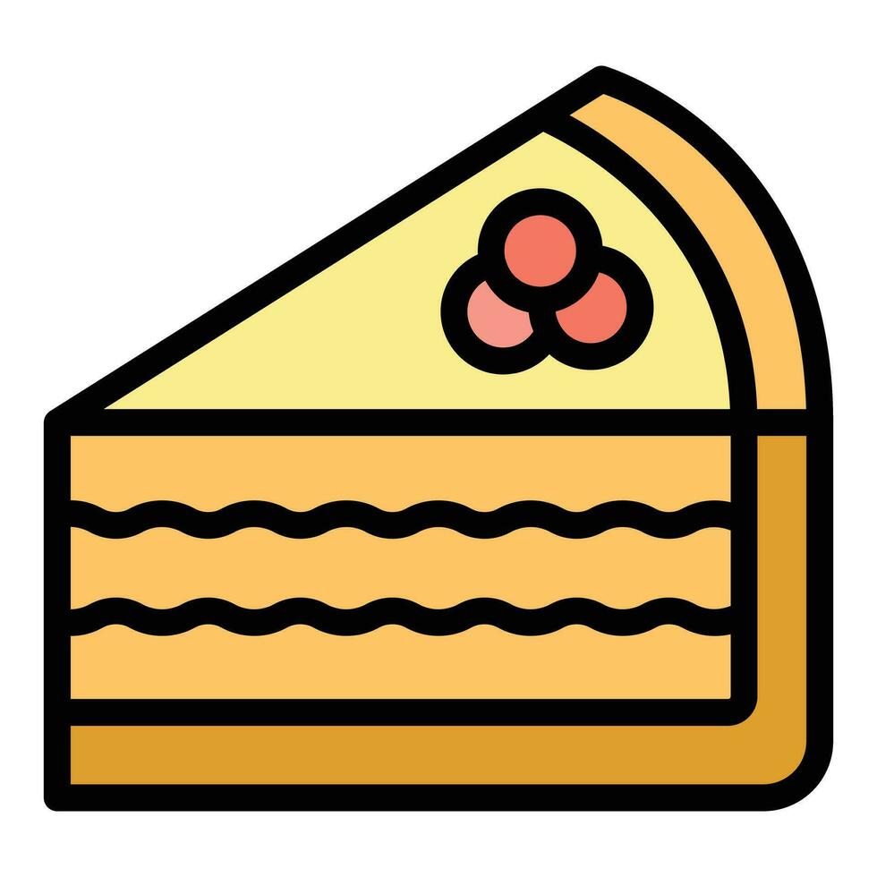 bolo de queijo fatia ícone vetor plano