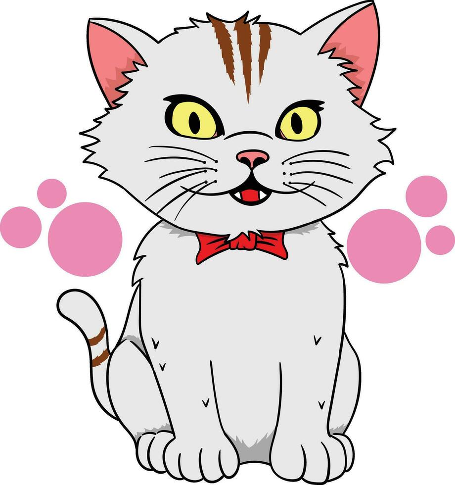 fofa gato desenho animado vetor Projeto