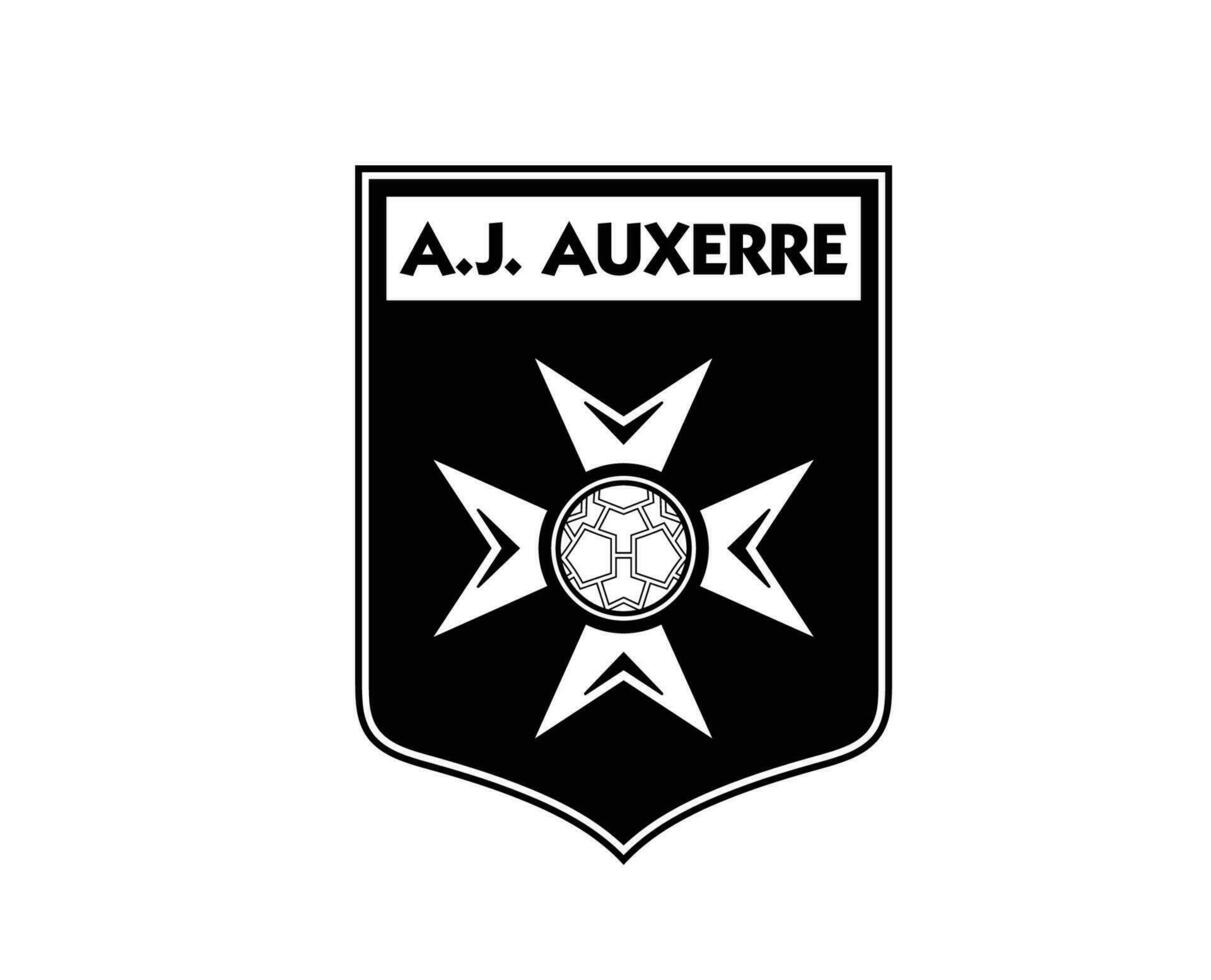 aj assistente clube símbolo logotipo Preto ligue 1 futebol francês abstrato Projeto vetor ilustração