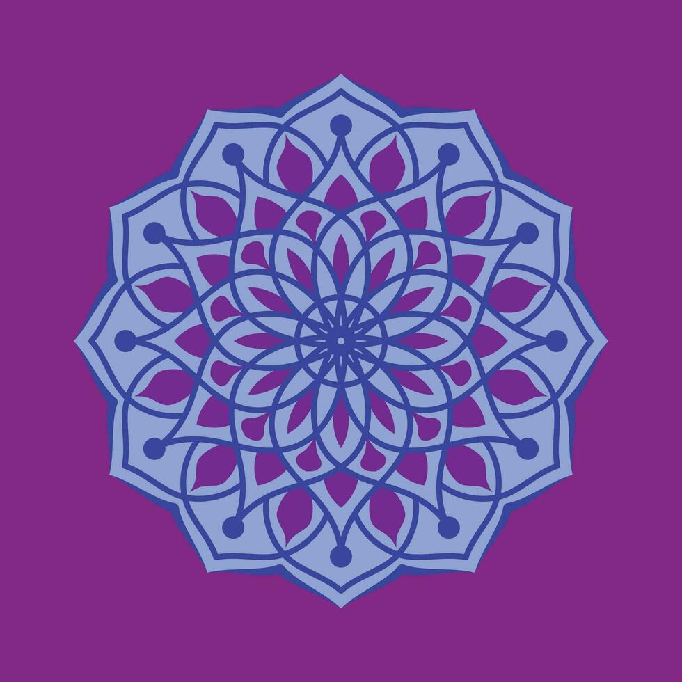mandala com flor para hena, mehndi, tatuagem, decoração. decorativo enfeite dentro étnico oriental estilo. mão desenhado fundo. islamismo, árabe, indiano. vetor