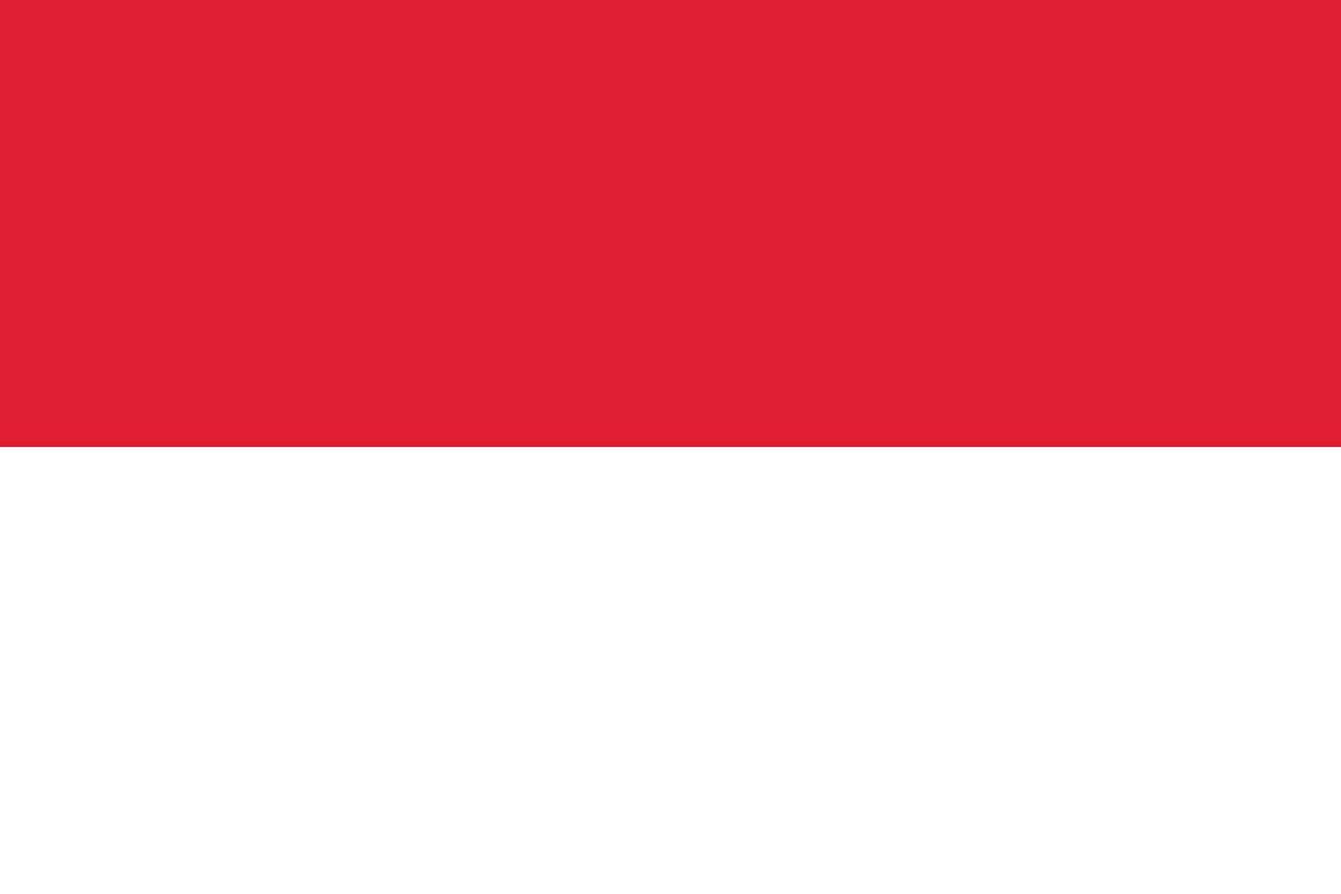 indonésio nacional bandeira vetor ilustração. Indonésia bandeira ícone
