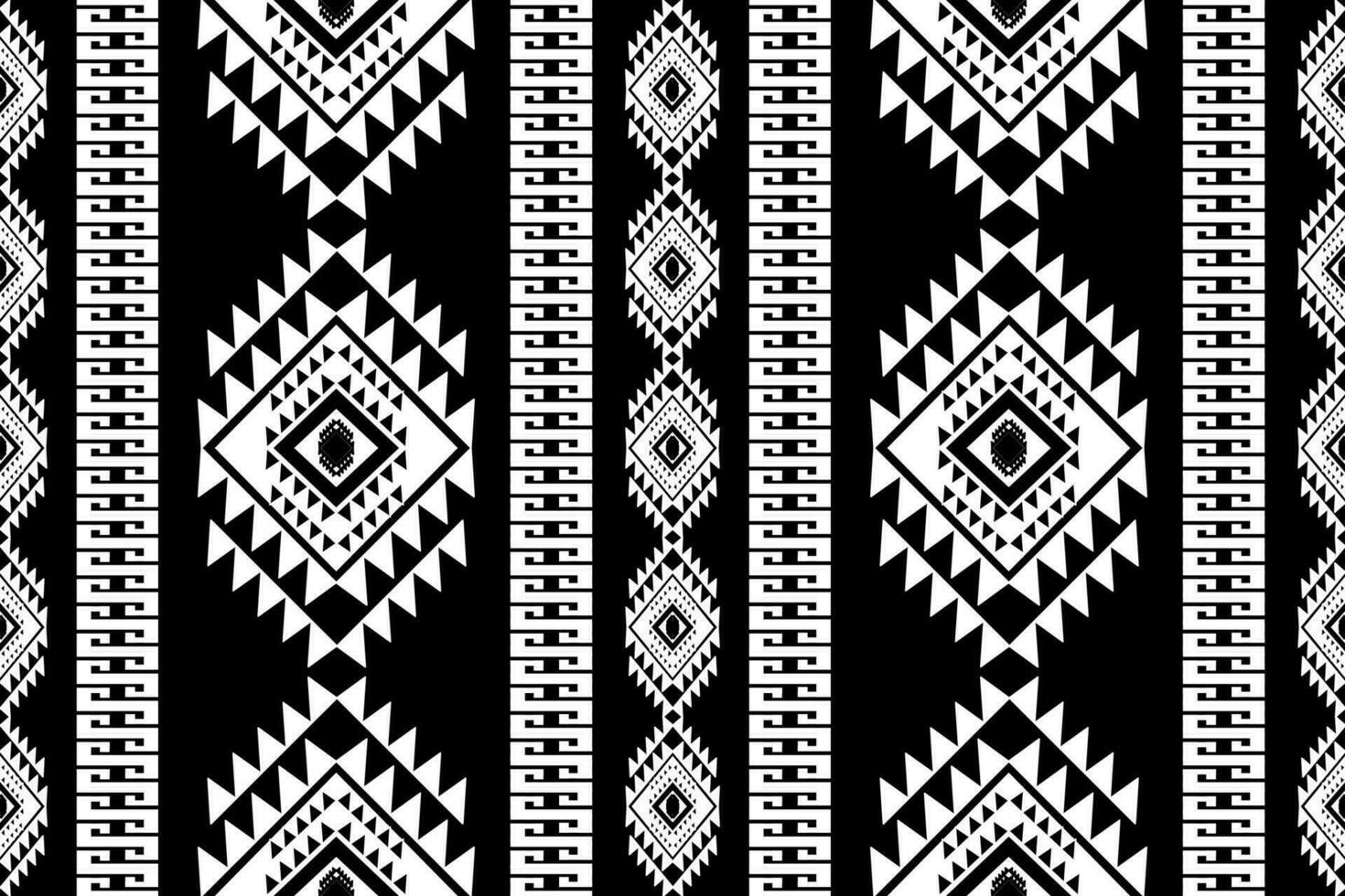 arte ikat abstrata étnica. sem costura padrão em bordados tribais, folclóricos e estilo mexicano. print.design de ornamento de arte geométrica asteca para tapete, papel de parede, roupas, embrulho, tecido, capa, têxtil vetor