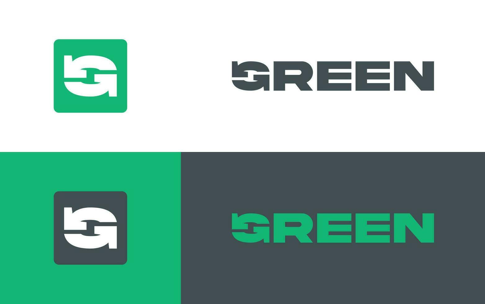 comemoro ecológico valores com isto dinâmico verde reciclar logotipo conceito com a aplicativo ícone vetor