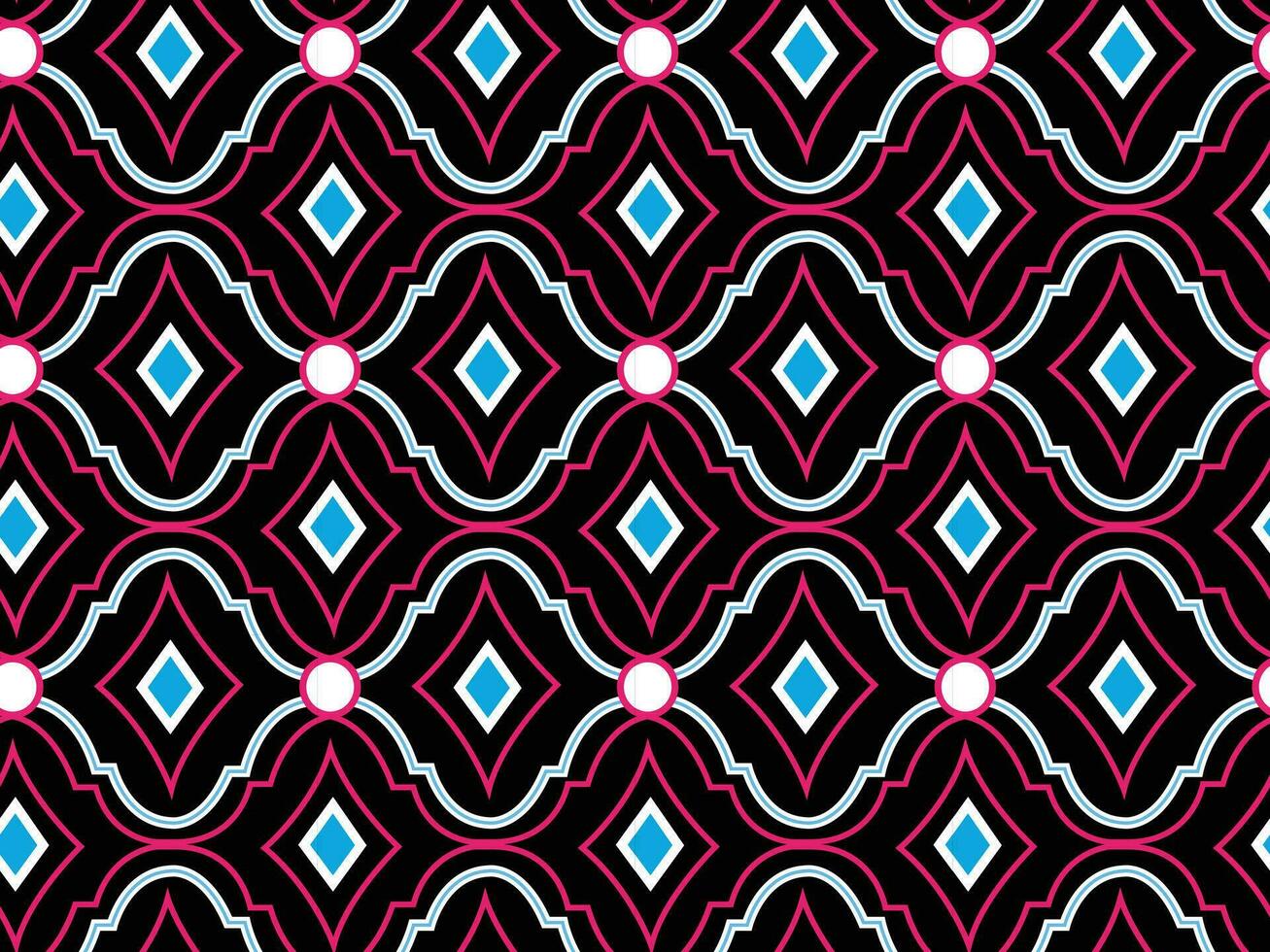 desatado abstrato geométrico padrão, têxtil textura azulejos. vetor