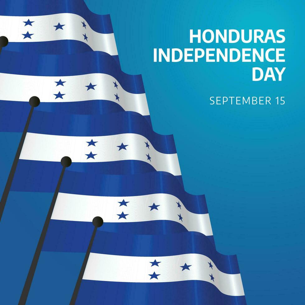 Honduras independência dia Projeto modelo Boa para celebração uso. Honduras bandeira Projeto modelo. plano Projeto. vetor eps 10.