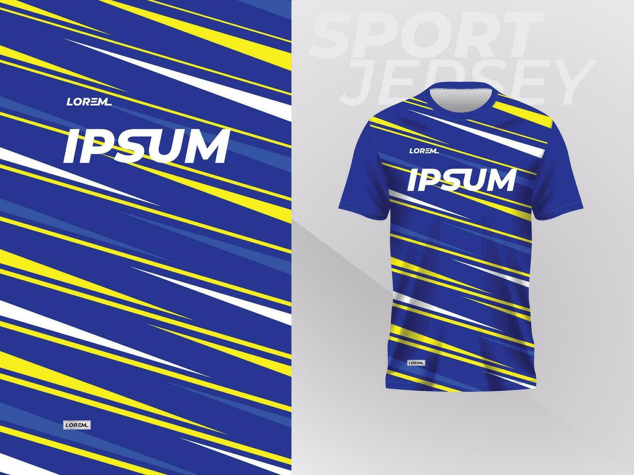 azul amarelo camisa brincar Projeto modelo para esporte jérsei vetor