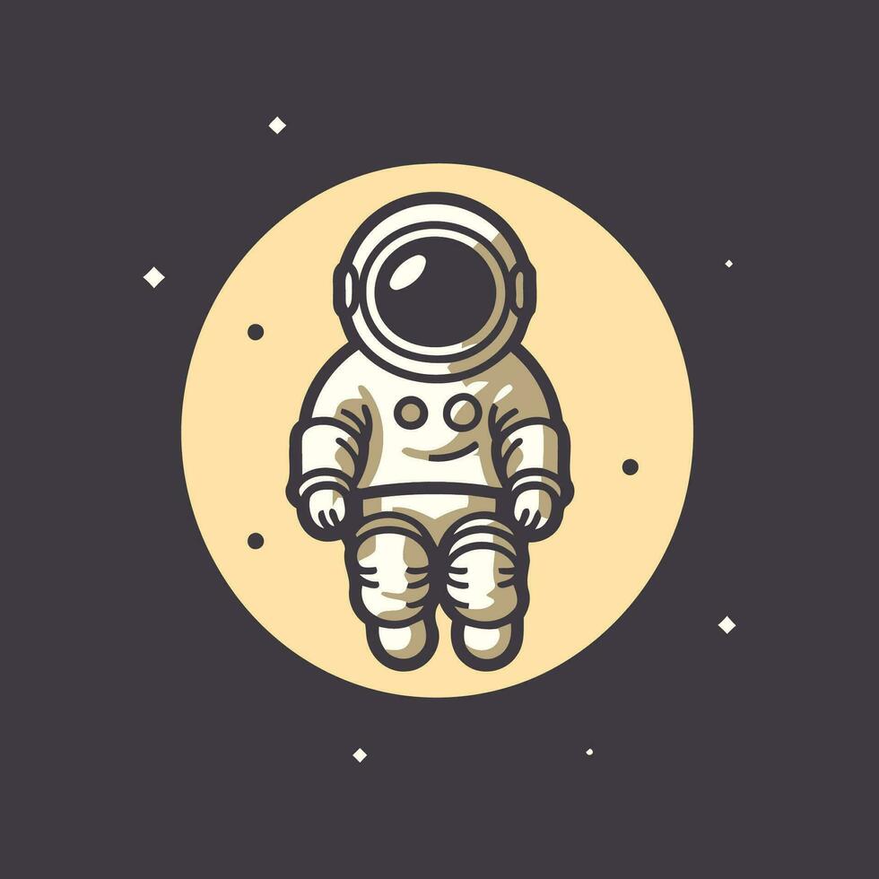 astronauta dentro espaço. vetor ilustração. astronauta ícone.