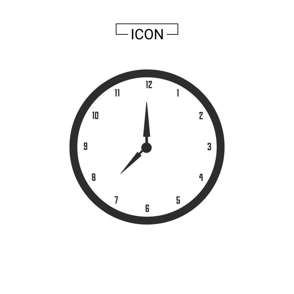 realista círculo em forma analógico relógio vetor