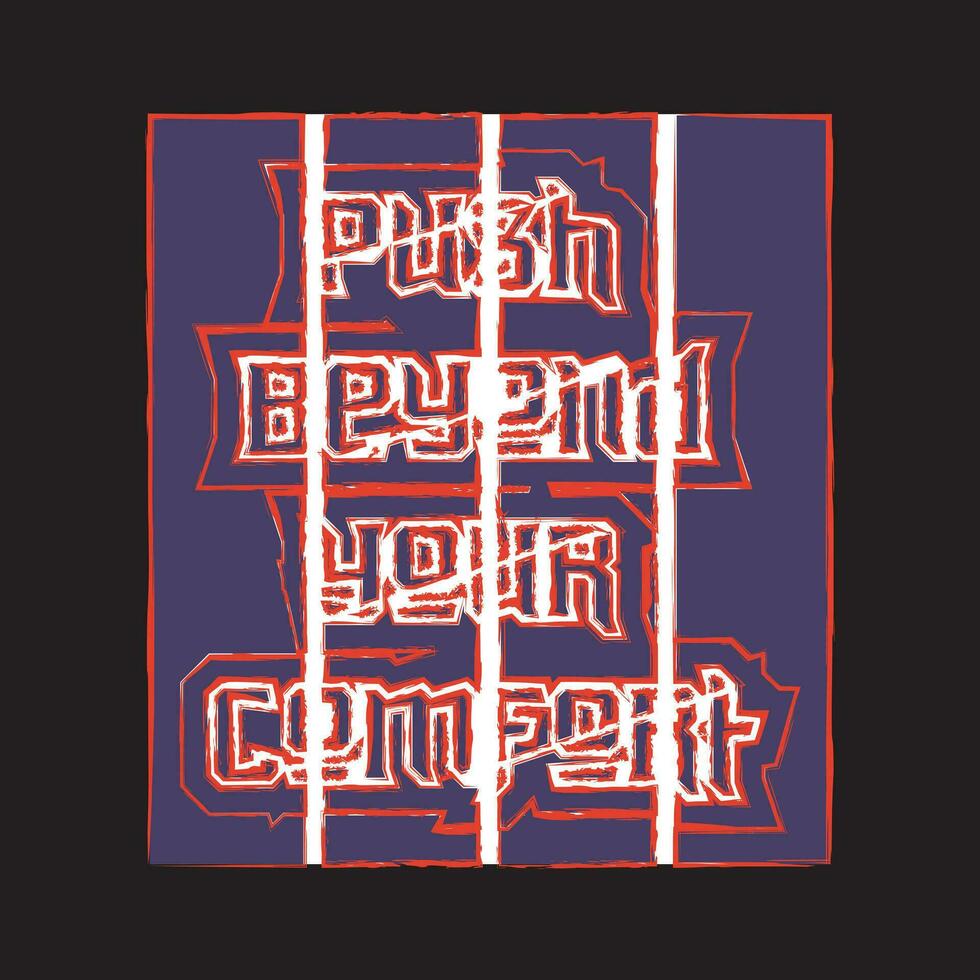 motivacional e inspirado citações letras texto tipografia Sombrio t camisa Projeto em Preto fundo vetor