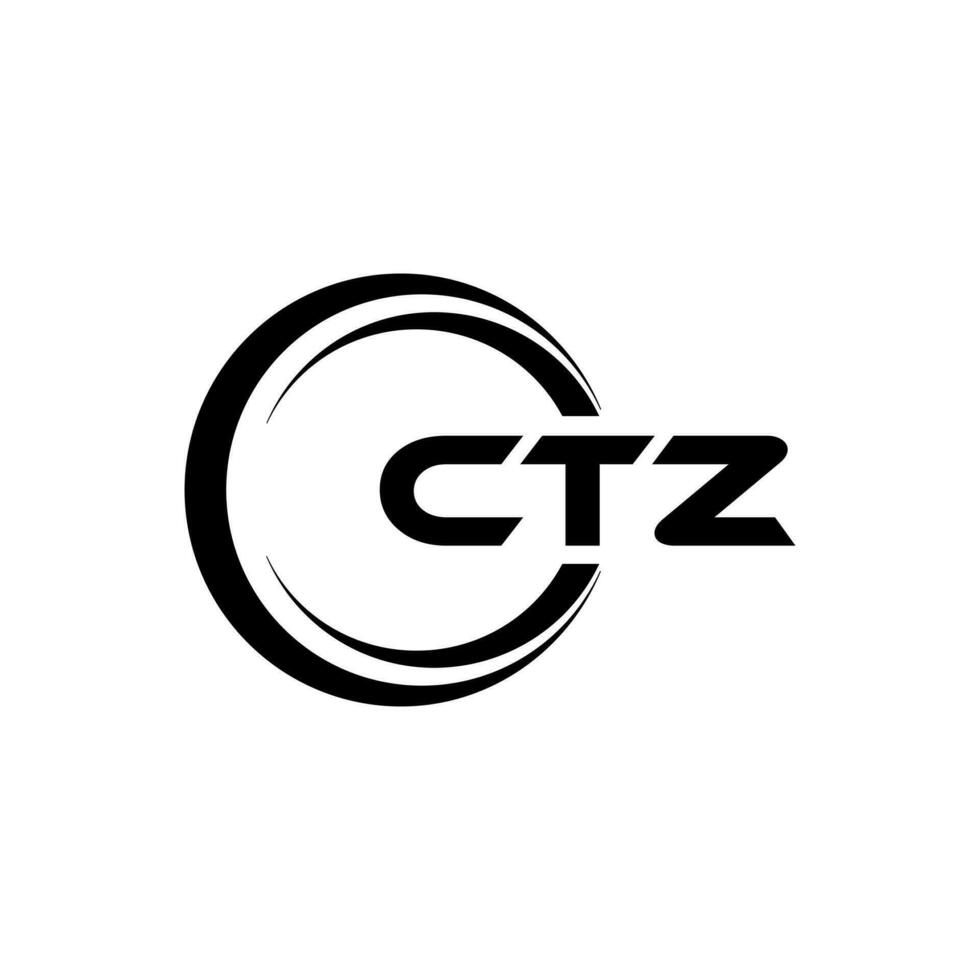 ctz logotipo projeto, inspiração para uma único identidade. moderno elegância e criativo Projeto. marca d'água seu sucesso com a impressionante isto logotipo. vetor