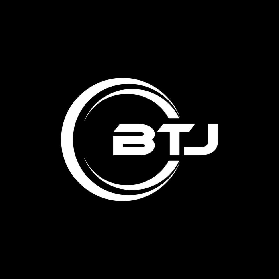 btj logotipo projeto, inspiração para uma único identidade. moderno elegância e criativo Projeto. marca d'água seu sucesso com a impressionante isto logotipo. vetor