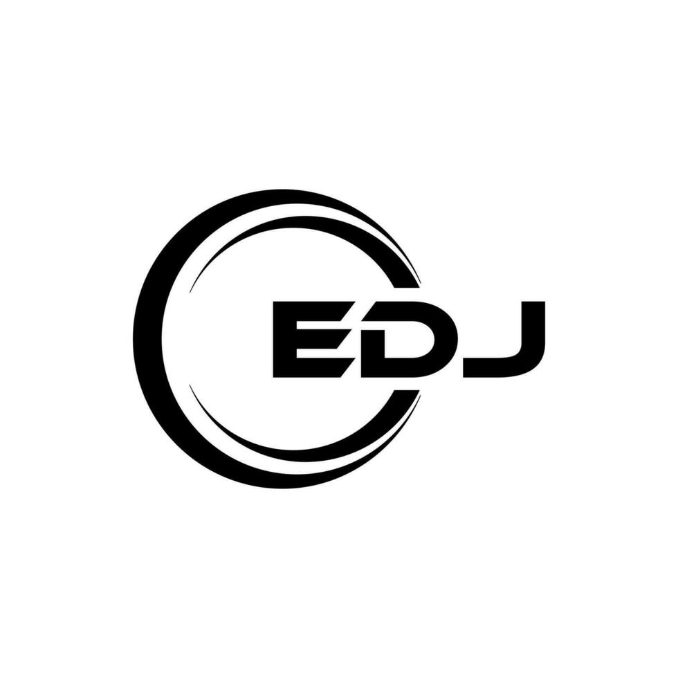 edj logotipo projeto, inspiração para uma único identidade. moderno elegância e criativo Projeto. marca d'água seu sucesso com a impressionante isto logotipo. vetor