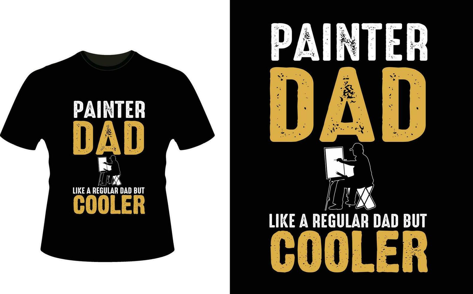 pintor Papai gostar uma regular Papai mas resfriador ou Papai papai camiseta Projeto ou pai dia t camisa Projeto vetor