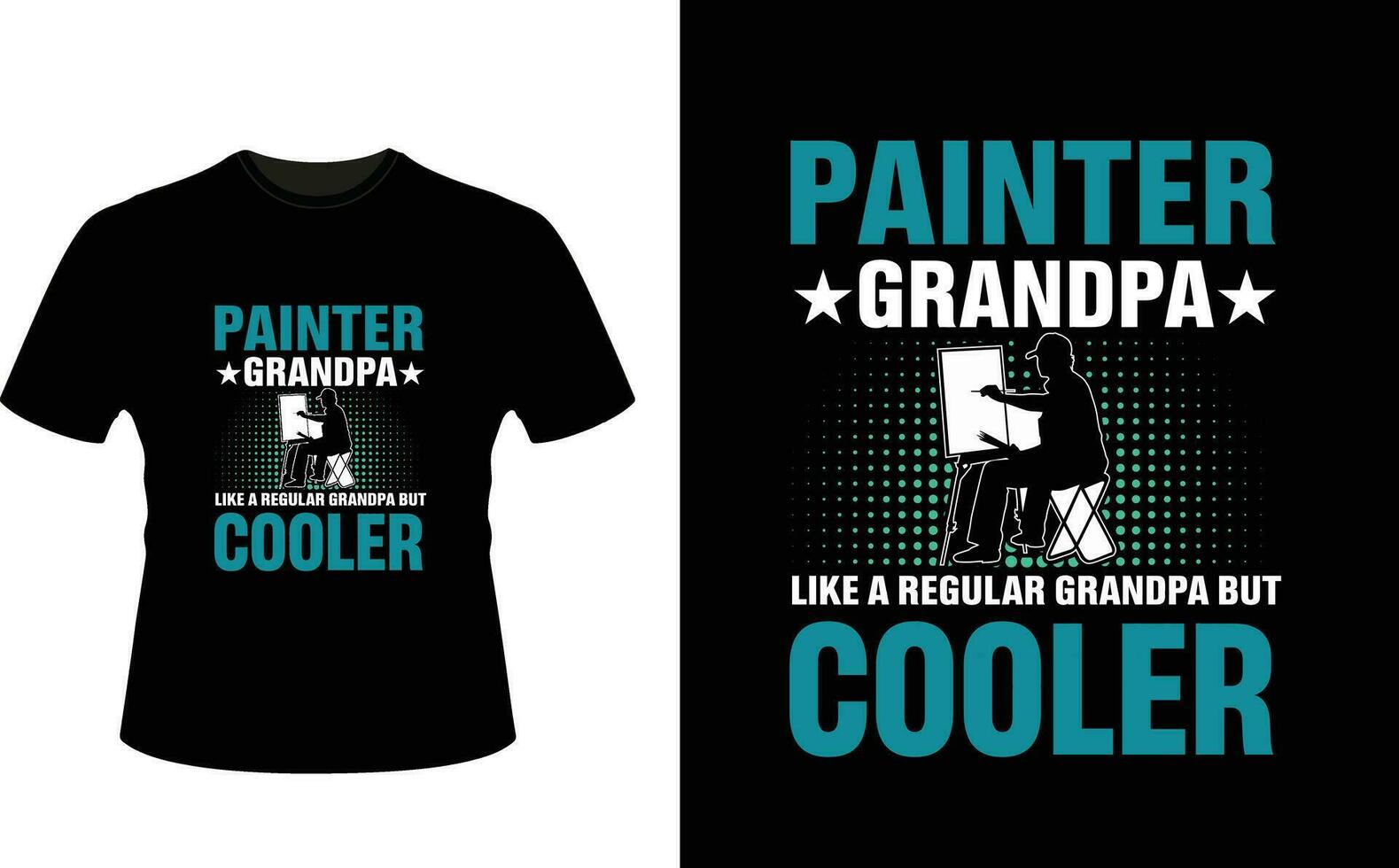 pintor Vovô gostar uma regular Vovô mas resfriador ou avô camiseta Projeto ou avô dia t camisa Projeto vetor