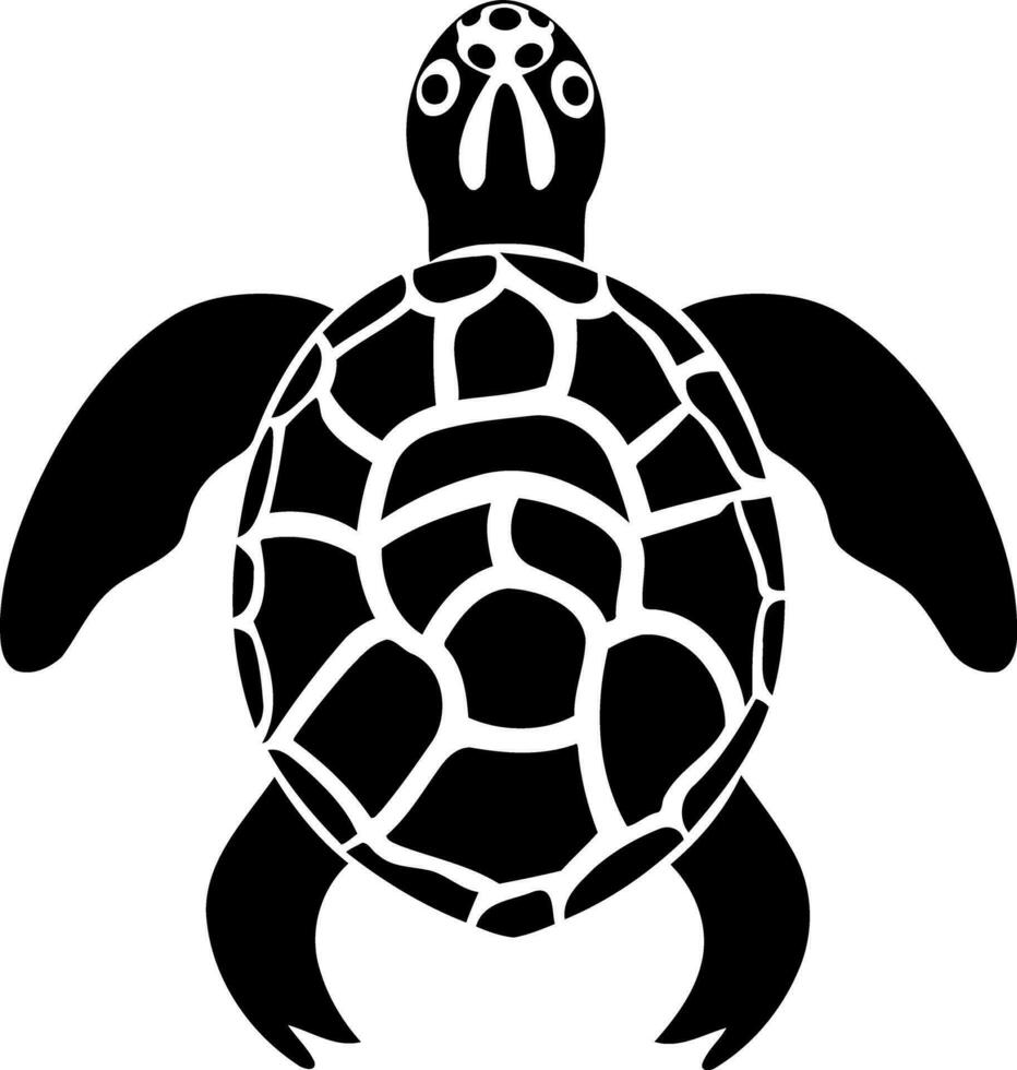 animal réptil tartaruga Preto e branco vetor