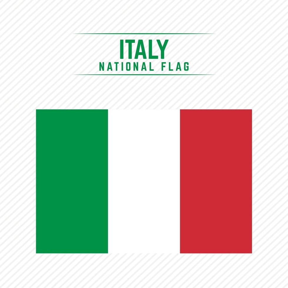 bandeira nacional da itália vetor